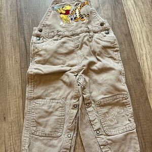 Kids Corduroy Overalls with Embroidered Characters